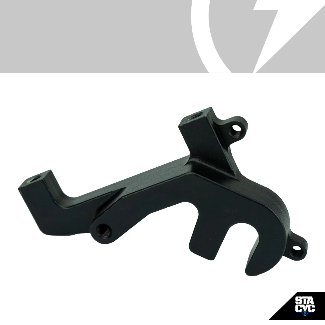 REAR BRAKE BRACKET, 16ELITE/18/20EDRIVE - BLACK